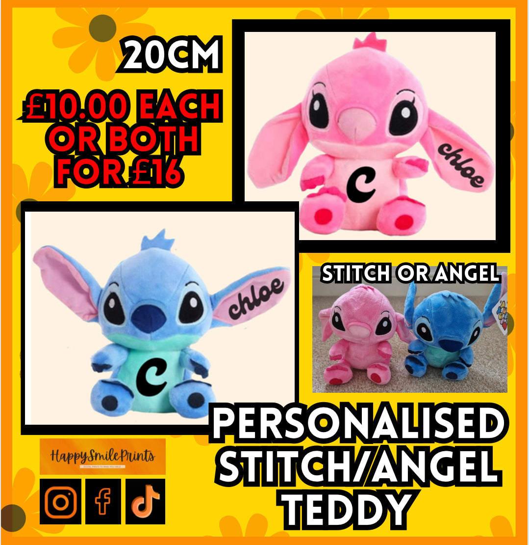 Stitch/Angel Teddy 20CM Child