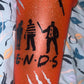 Friends,Horror Themed Tumbler Cup With Straw ( Red)