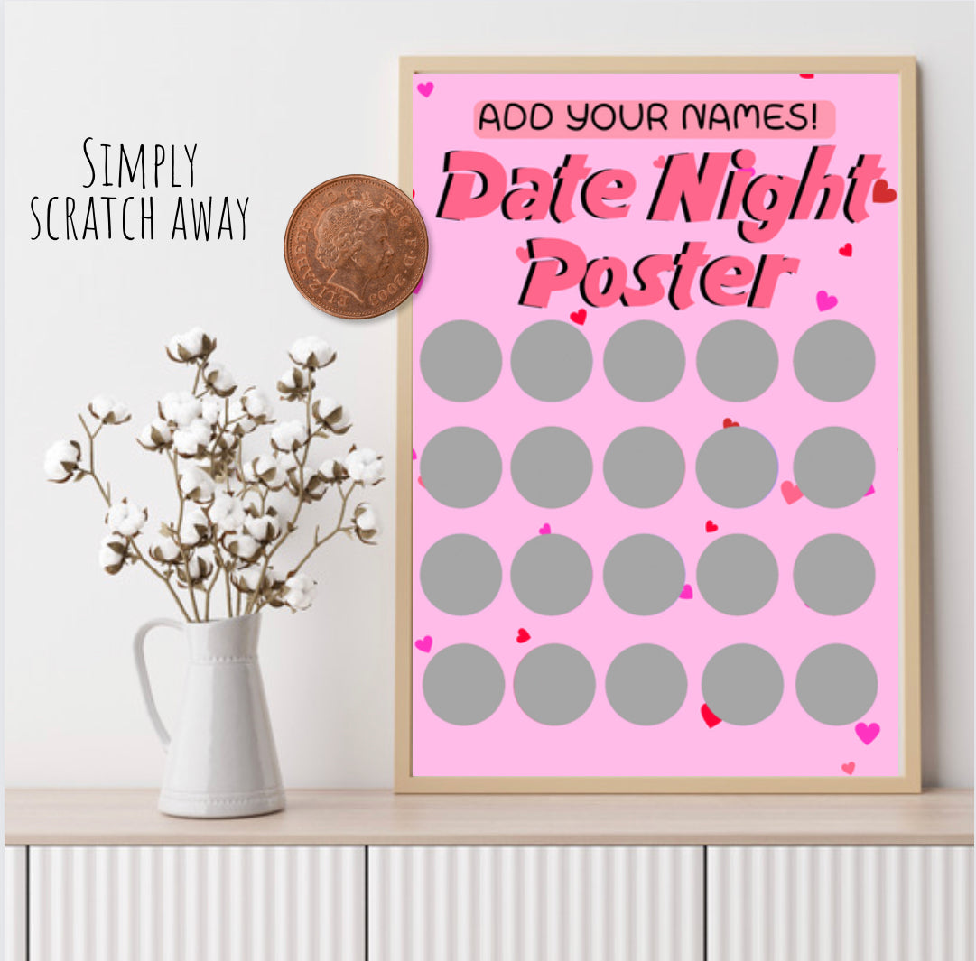 Date Night Scratch Off Poster!