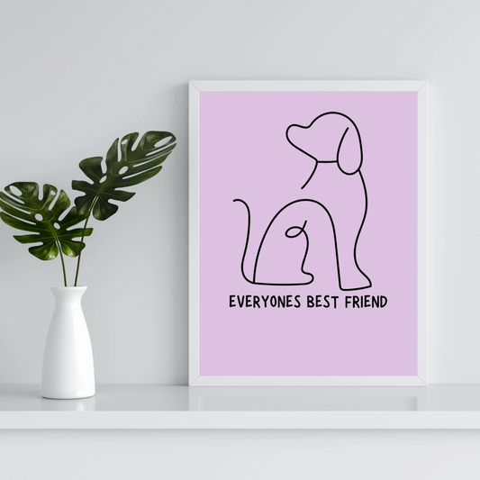‘Everyone’s best friend’ A5 Poster Print