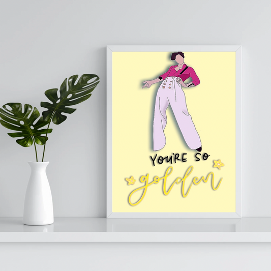 ‘You’re so golden’ A5 Poster Print